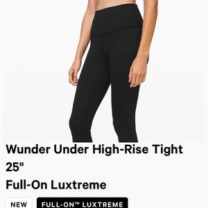 Lululemon Wunder Under High Rise Full-on Lux